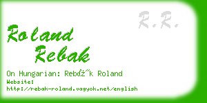 roland rebak business card